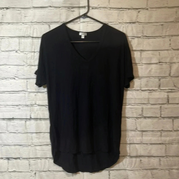 Women’s PJ Salvage black short sleeve top Large - Picture 1 of 3